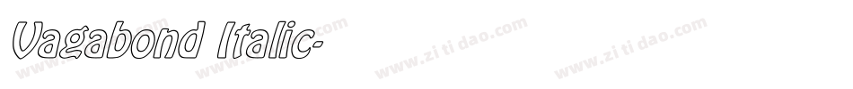 Vagabond Italic字体转换